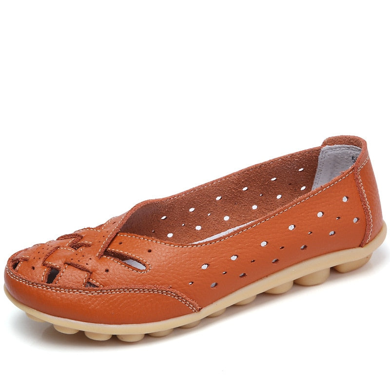 Ballerines En Cuir Confortables et Respirantes