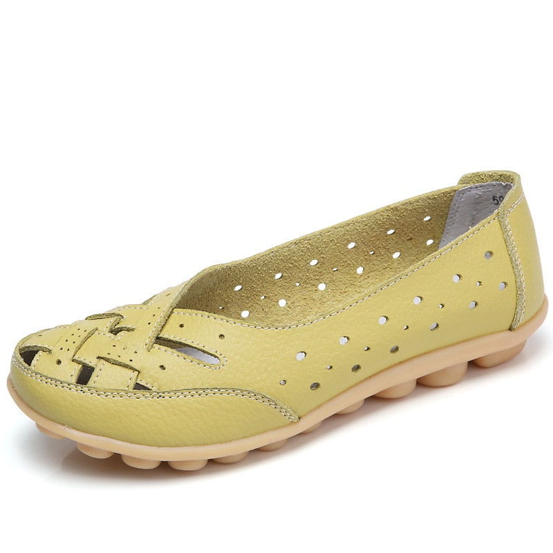 Ballerines En Cuir Confortables et Respirantes