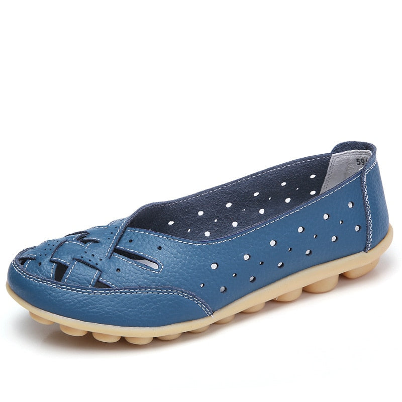 Ballerines En Cuir Confortables et Respirantes