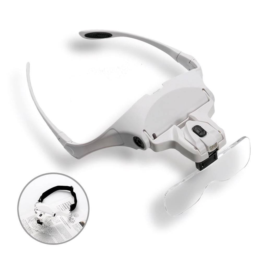 Precision magnifying glasses with lamp