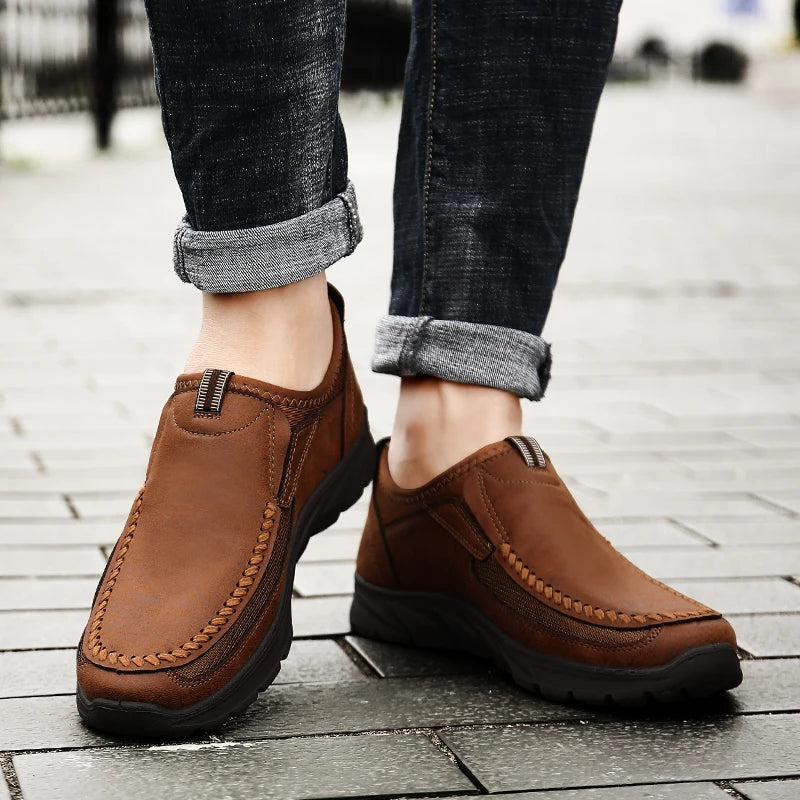 Chaussures Slip-on en Cuir PU - Homme