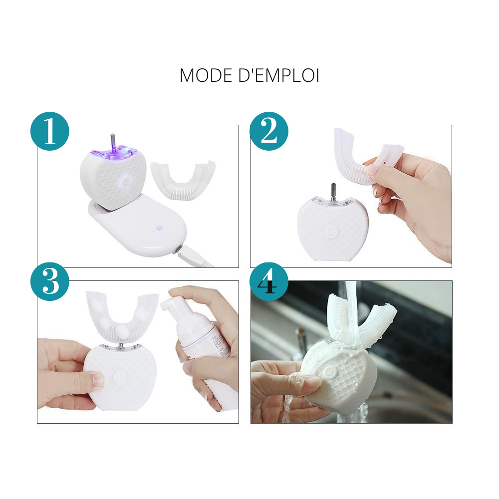 Brosse à Dents Électrique Sonique 360°