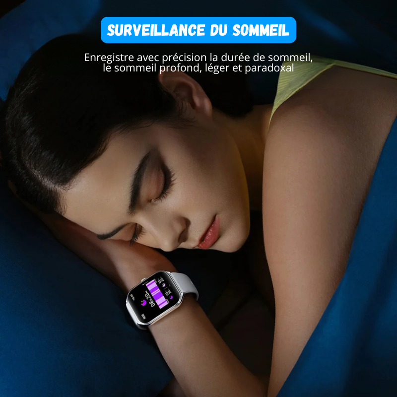 Montre Connectée Ultra Fine - Écran AMOLED HD 1.96"