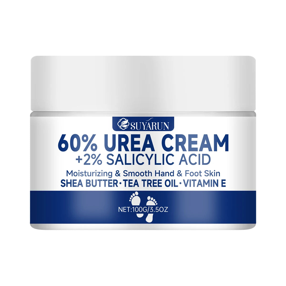 Crème pour Pieds à l’Urée 60 % – Soin Hydratant Intensif Talons Craquelés, Peaux Sèches et Callosités