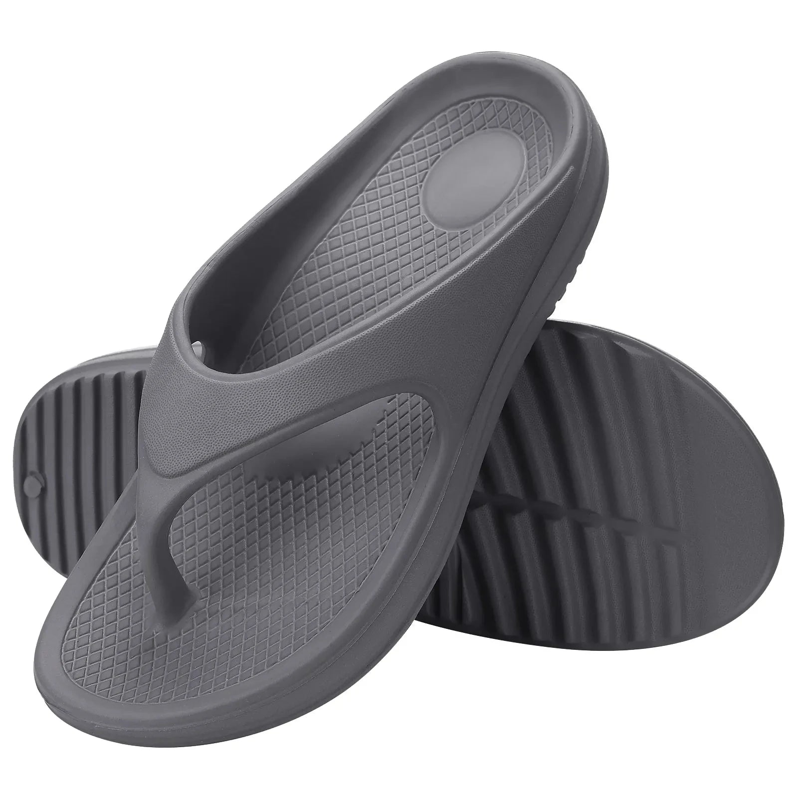 Sandales plates orthopédiques antidérapantes — femme, usage maison, plage et extérieur