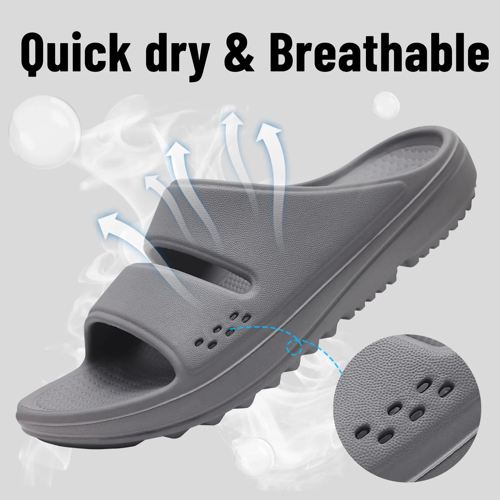 Sandales plates orthopédiques antidérapantes — femme, usage maison, plage et extérieur