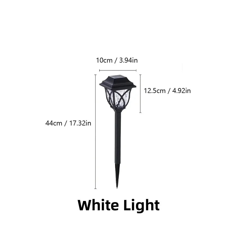 Lot de 2 Lampadaires Solaires LED à Planter