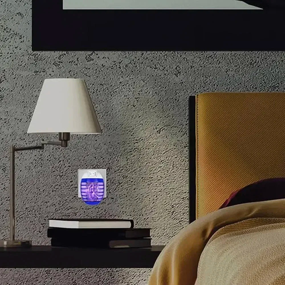Lot de 4 Pièges Électriques Anti-Moustiques à LED UV – Lampes Anti-Insectes Sans Odeur pour Intérieur