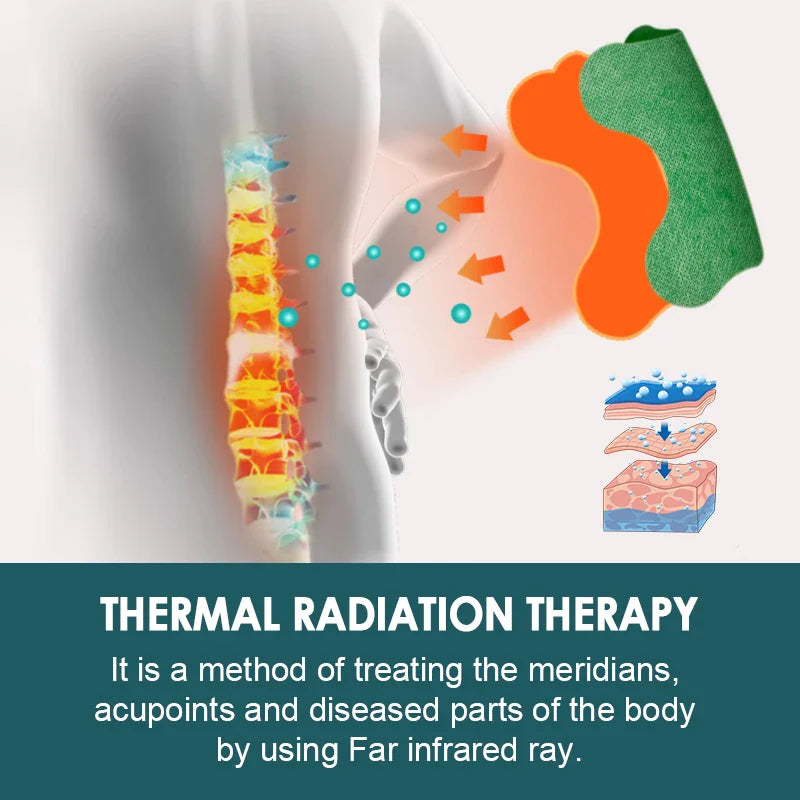 24x Patchs Auto-Chauffants 12H Lombaires - Soulage les douleurs