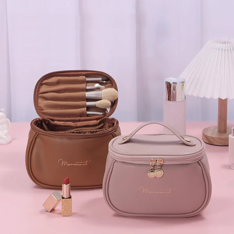 PU Leather Toiletry Bag - Practicality & Large Capacity
