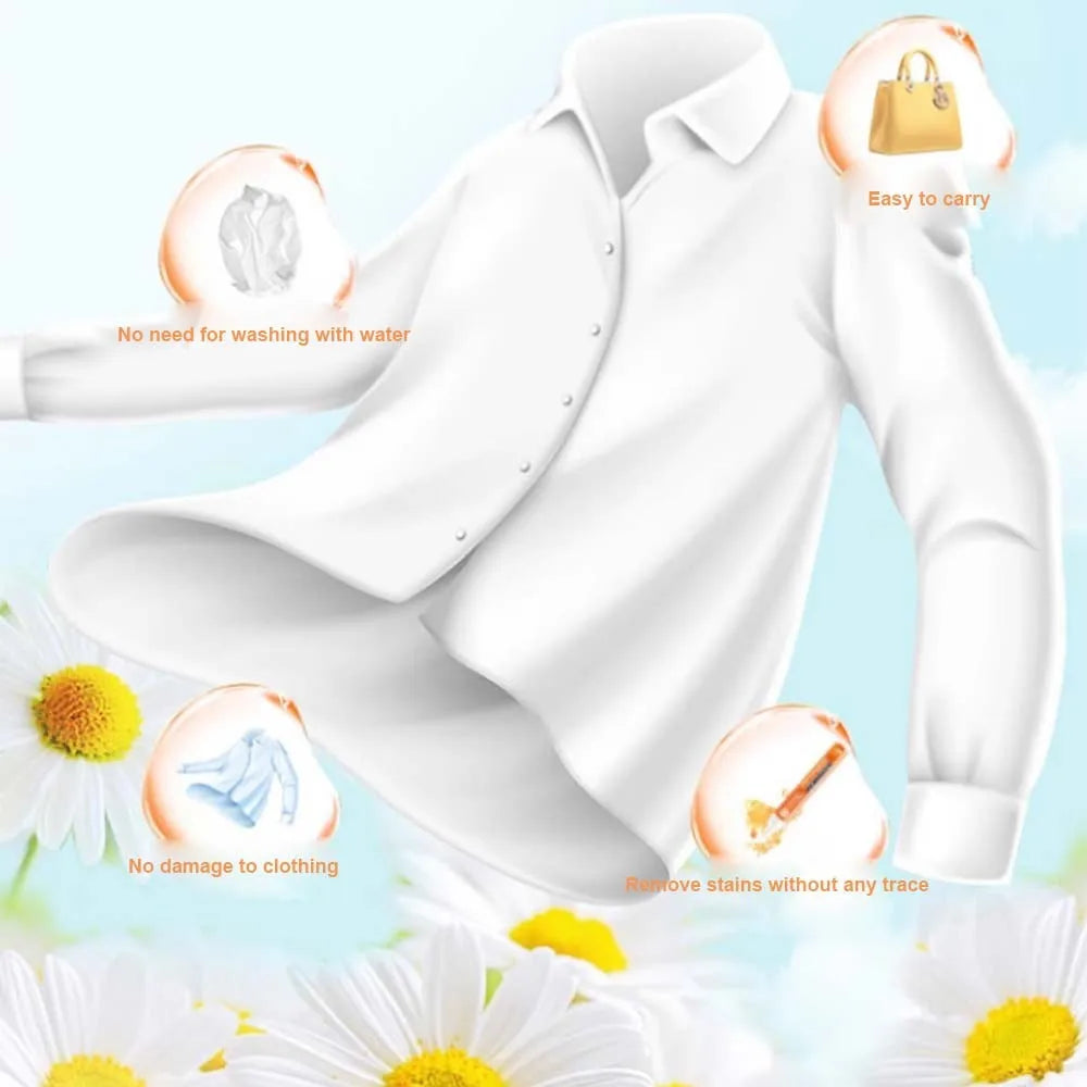 Lot 3 stylos détachants instantanés — sans eau, café, sauce, jus, 10ml