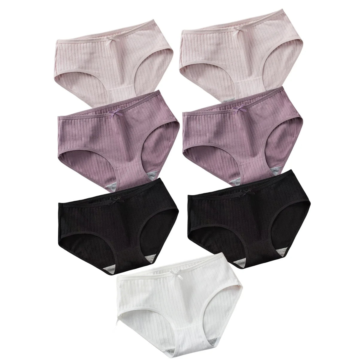 Lot de 7 Culottes en Coton Côtelé - Confort Intime