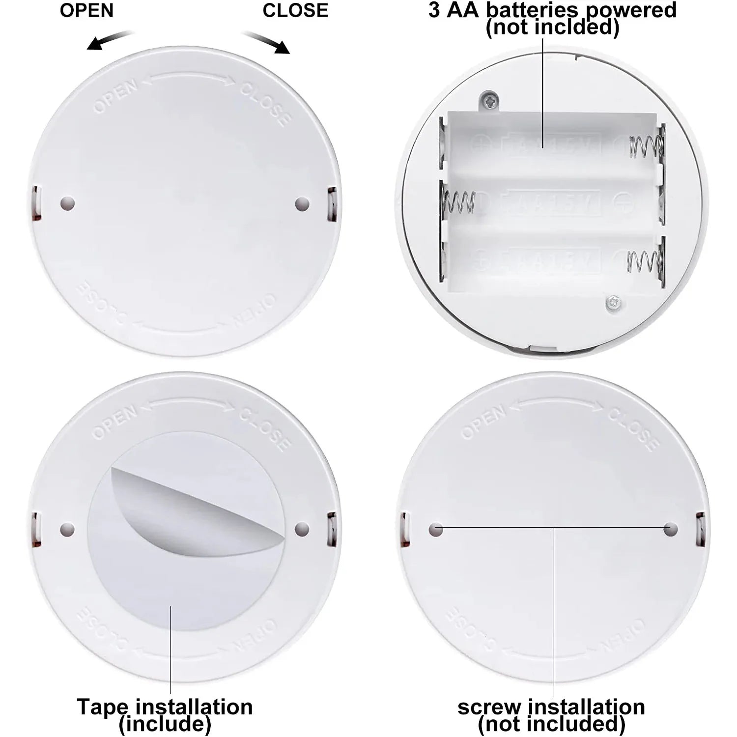 Pack de 2 Projecteurs LED sans-fil avec télécommande