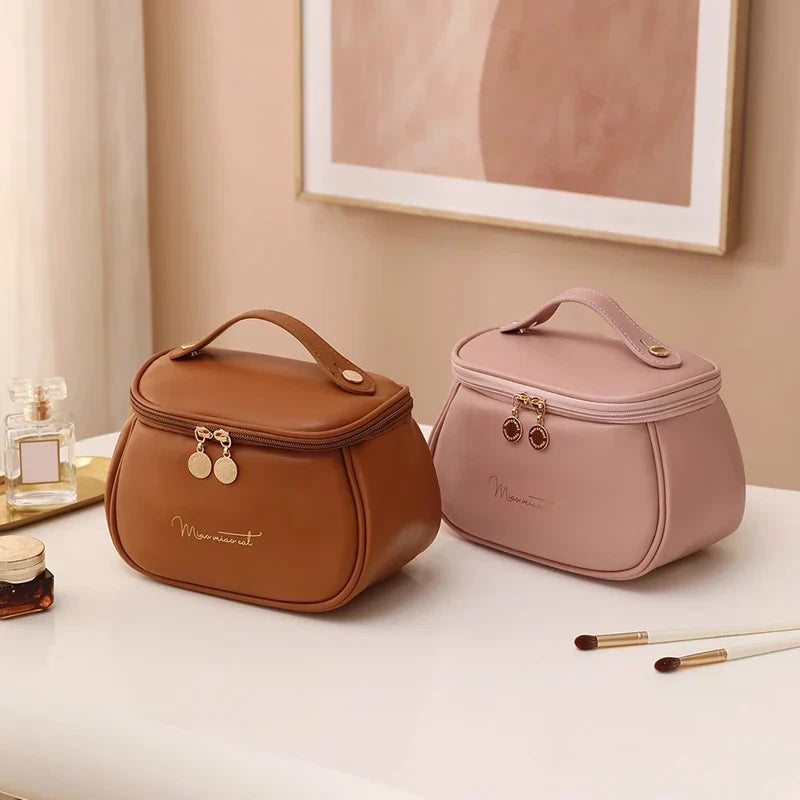 PU Leather Toiletry Bag - Practicality & Large Capacity