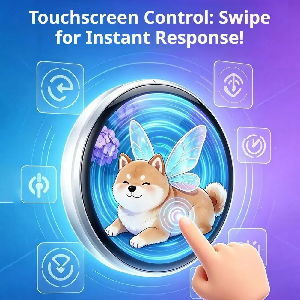 Pin’s Numérique Interactif avec Écran Tactile HD 1,5″ – Photos & GIF Personnalisés, Son Intégré & Effets LED