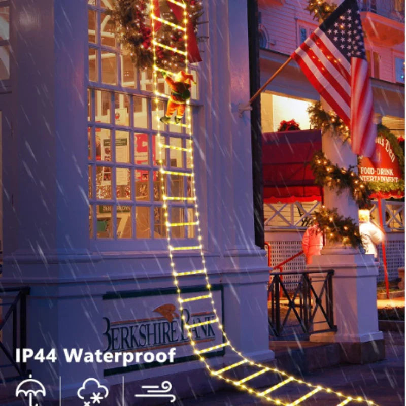 Échelle Père Noël à LED 1.5/3M - 8 Modes de Lumière