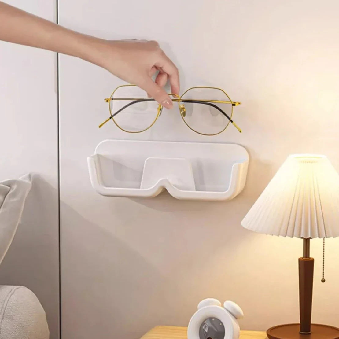 5x Supports autoadhésifs de rangement pour lunettes