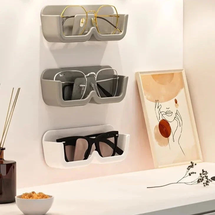 5x Supports autoadhésifs de rangement pour lunettes