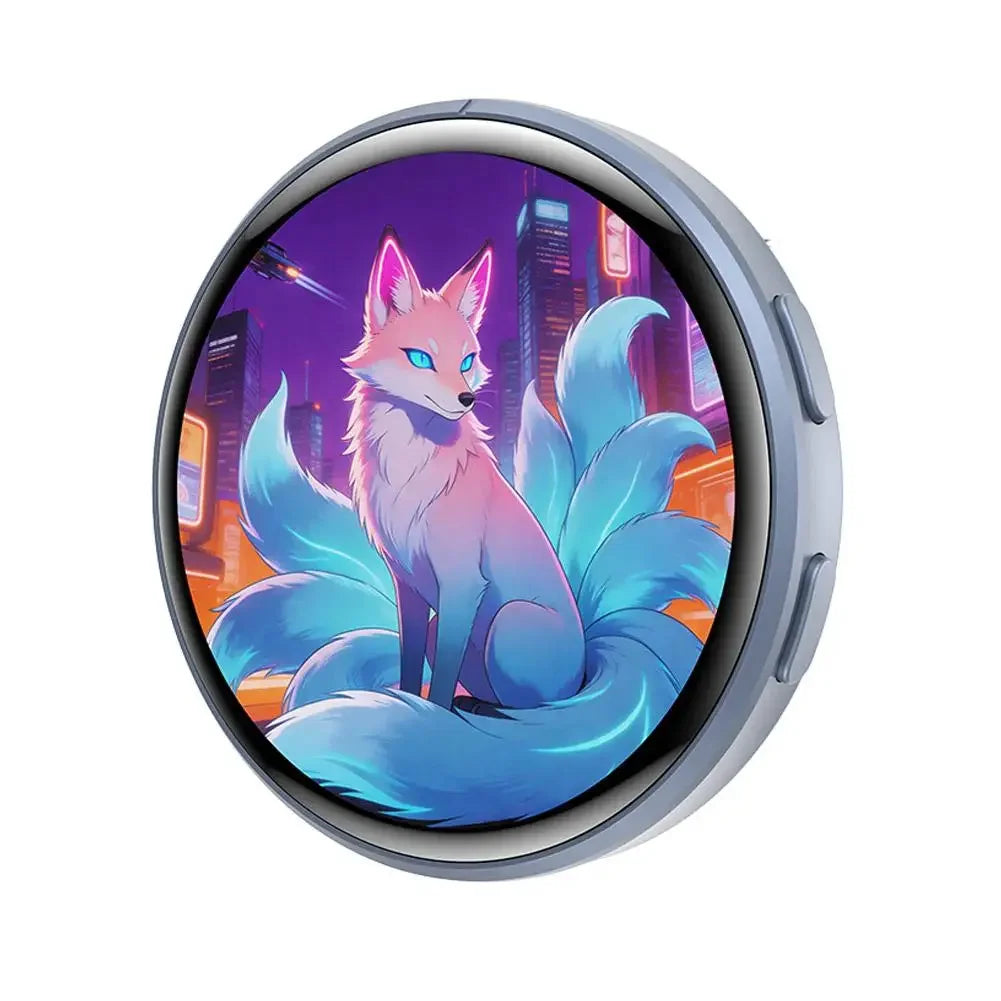 Pin’s Numérique Interactif avec Écran Tactile HD 1,5″ – Photos & GIF Personnalisés, Son Intégré & Effets LED