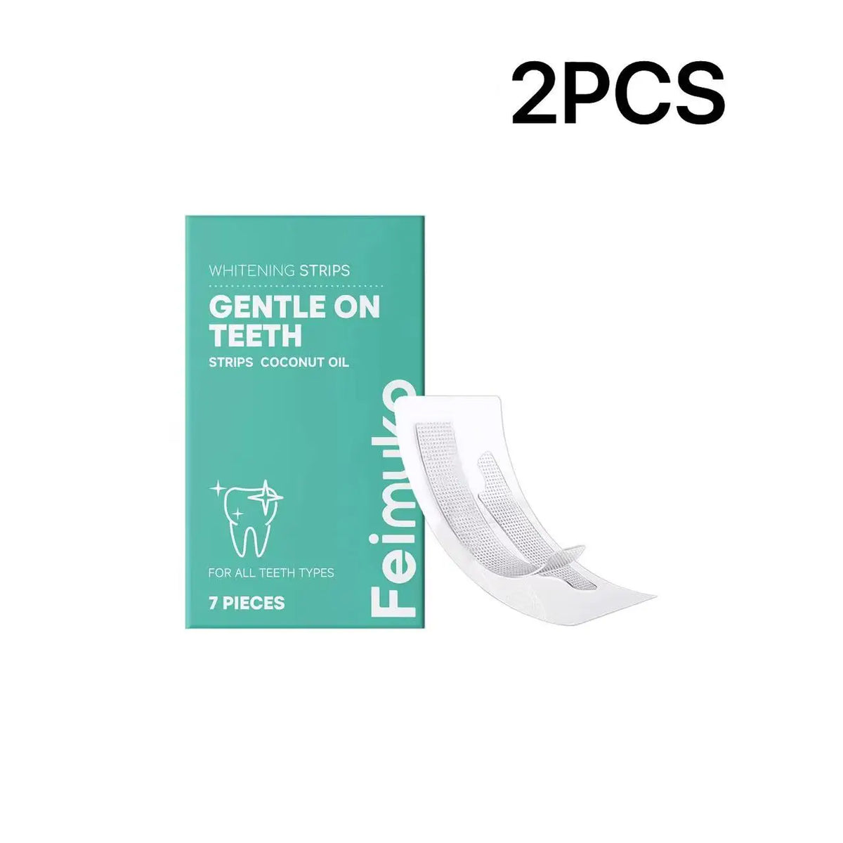 Bandes Blanchissantes Dents à l’Huile de Coco – Réduction des Taches et Soin Dentaire à Domicile