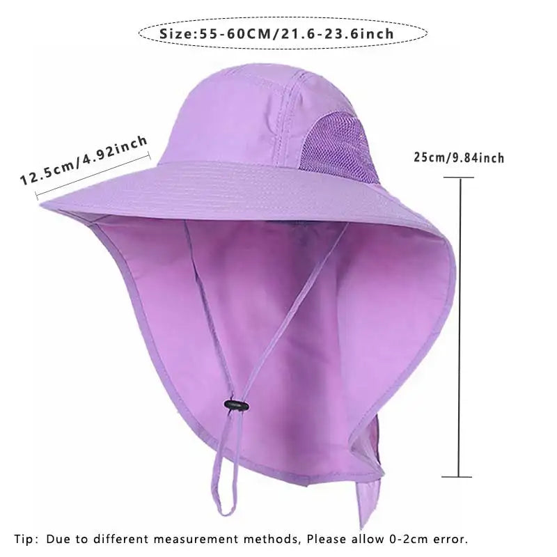 Chapeau d'été avec noeud papilon - Anti-UV à séchage rapide