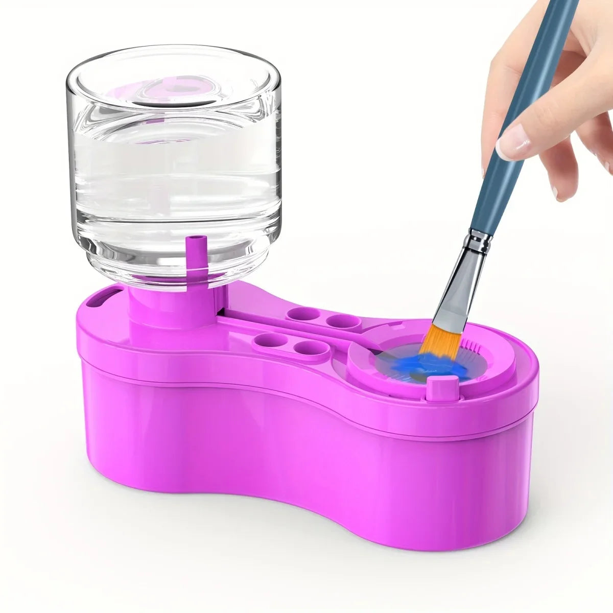 Nettoyeur de pinceau de peinture avec réservoir