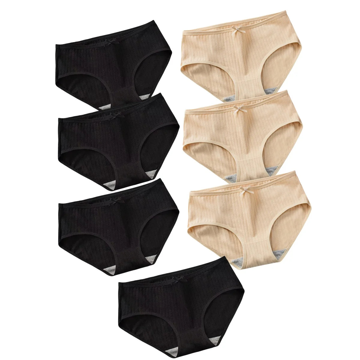 Lot de 7 Culottes en Coton Côtelé - Confort Intime