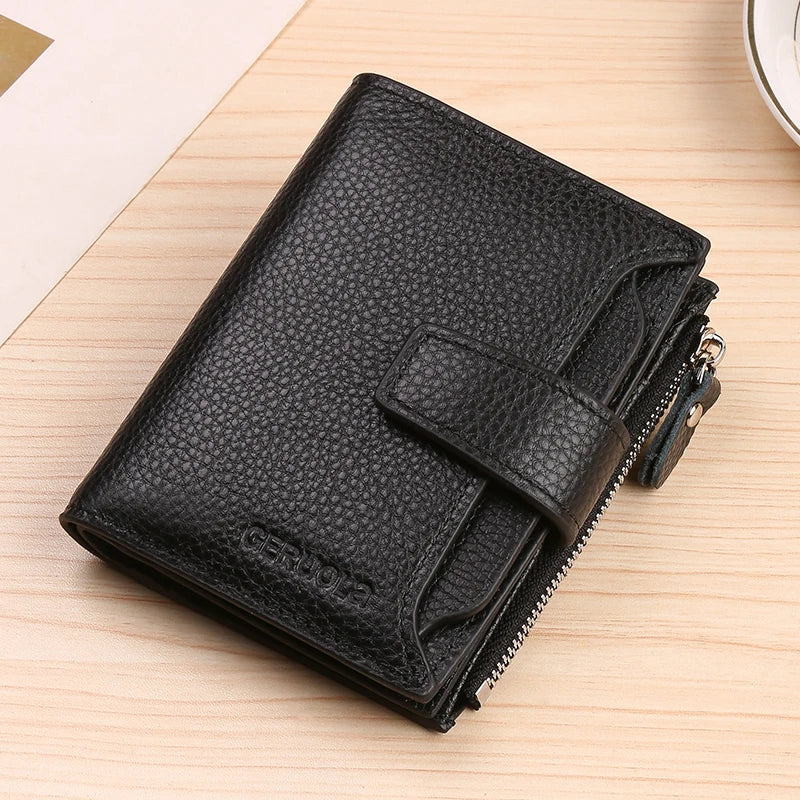 Portefeuille RFID en Cuir PU Grande Capacité