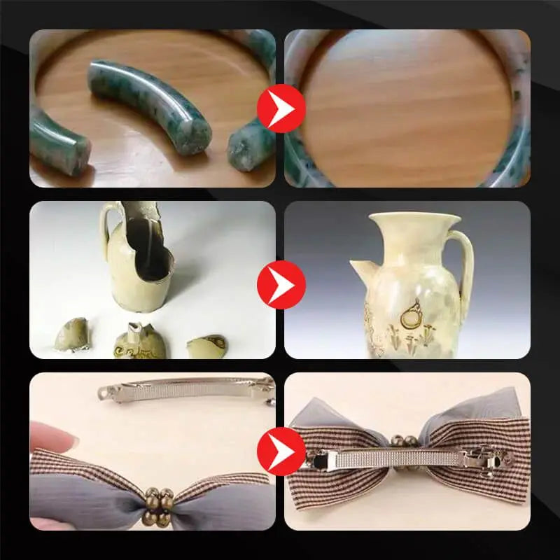 3x Colle EXTRA FORTE universel de réparation multi-matériaux + 2 OFFERTES