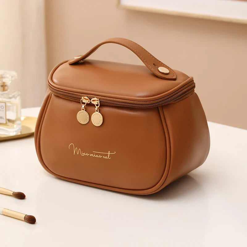 PU Leather Toiletry Bag - Practicality & Large Capacity