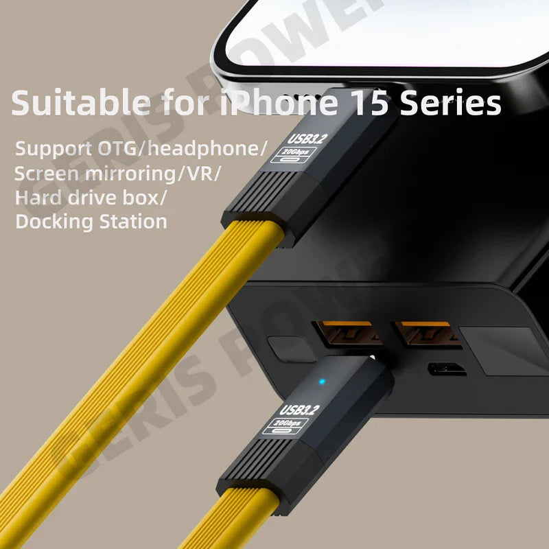 Câble USB-C Ultra Rapide 100W & 20Gbps