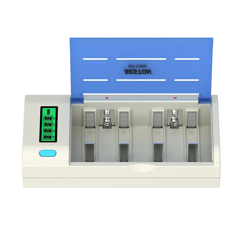 Chargeur Intelligent USB pour Piles Universelles - Indicateur de Charge LCD