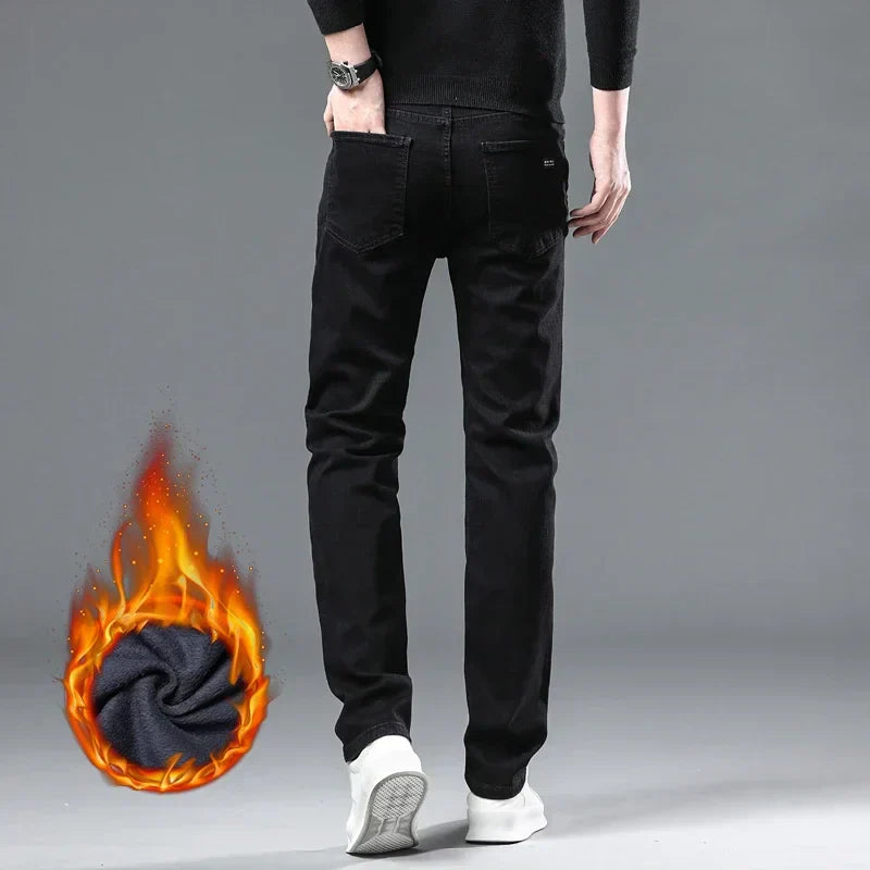 Jean Thermique Homme Hiver – Doublé Polaire Épais