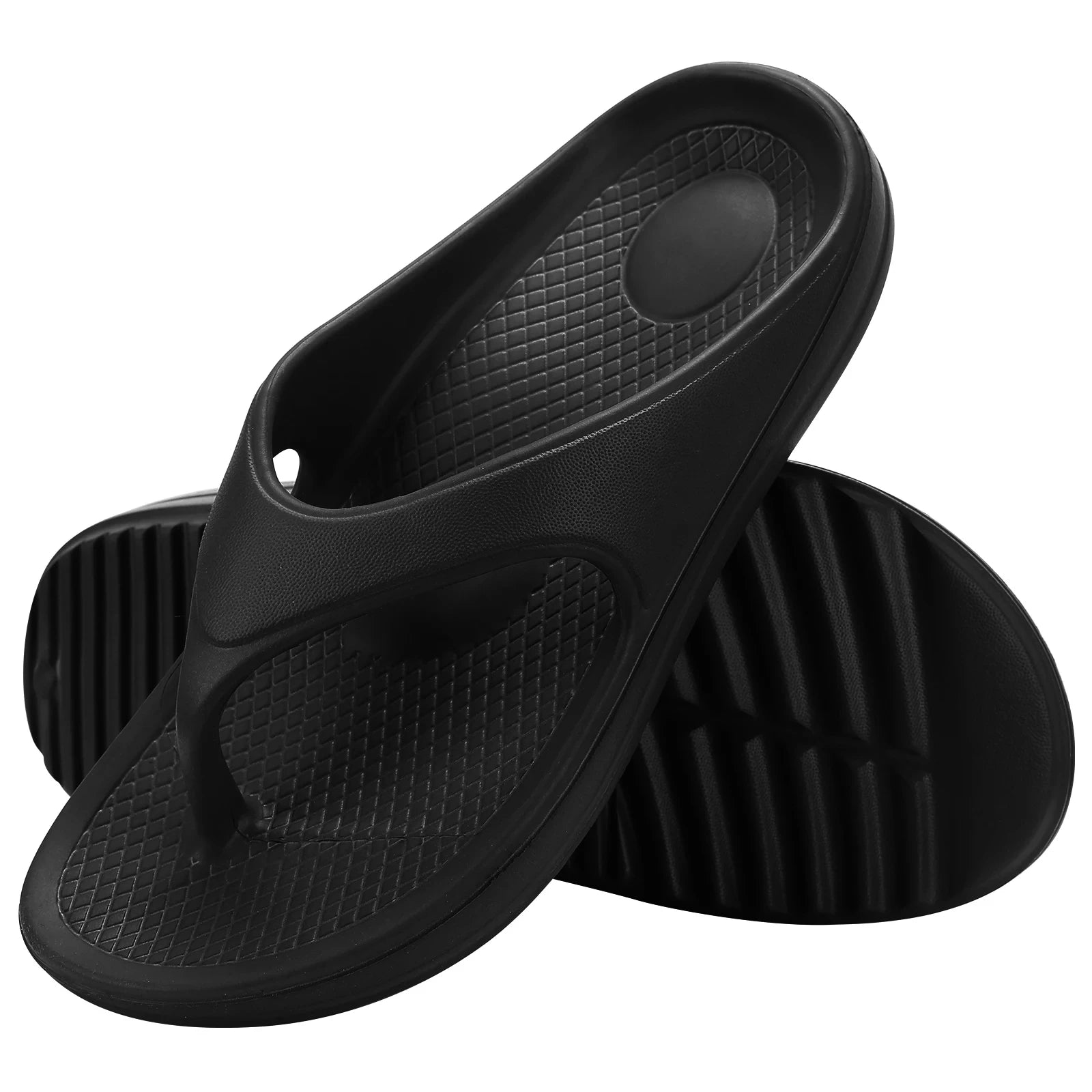 Sandales plates orthopédiques antidérapantes — femme, usage maison, plage et extérieur