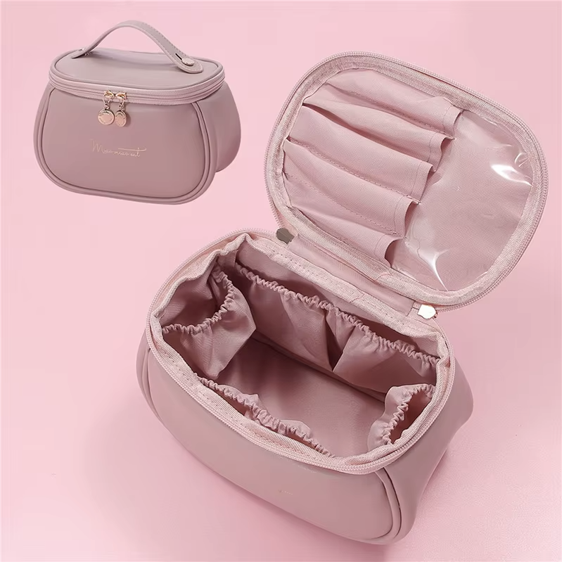 PU Leather Toiletry Bag - Practicality & Large Capacity