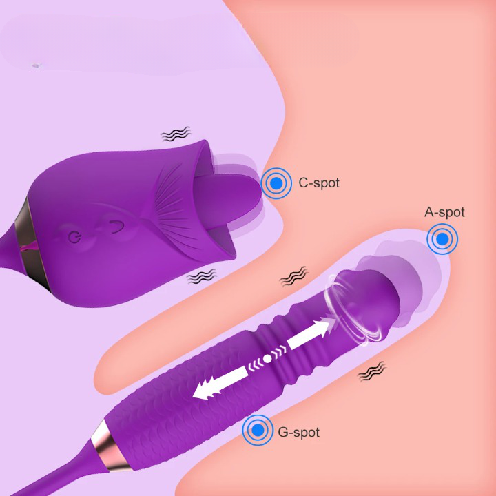 ROSE VIBRATOR - Sextoys 3 en 1