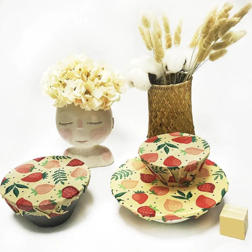 BEE WRAP - Lot de 3 Films alimentaires réutilisables