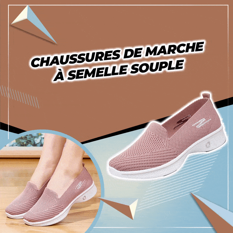 Chaussures de marche à semelle souple