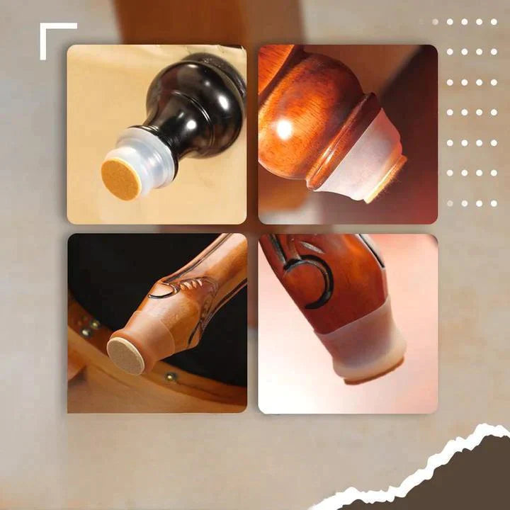 Lot de 16 Patin silicone antidérapant pour chaise et table