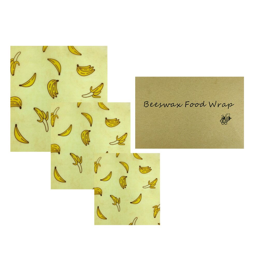 BEE WRAP - Lot de 3 Films alimentaires réutilisables
