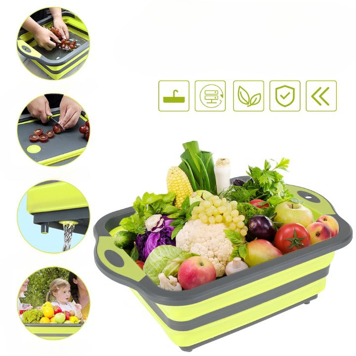 Planche à découper pliable multifonctions