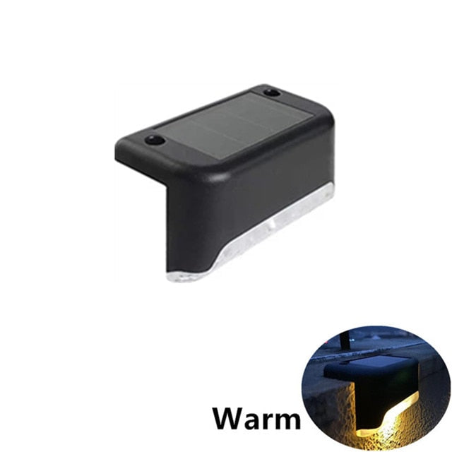 4x Appliques LED solaires pour escaliers et clôtures