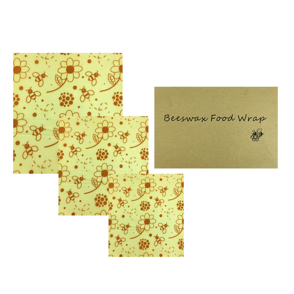 BEE WRAP - Lot de 3 Films alimentaires réutilisables