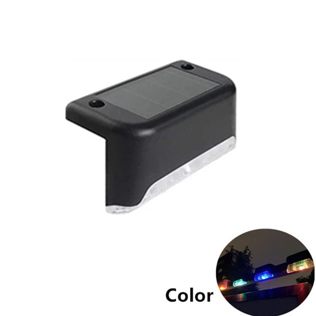 4x Appliques LED solaires pour escaliers et clôtures