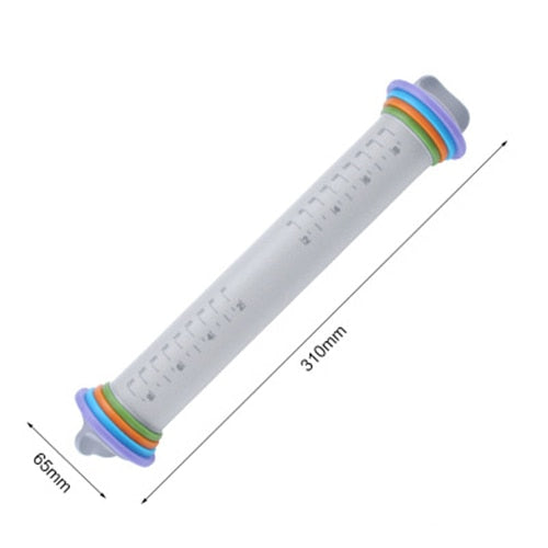 Rouleau à pâtisserie en silicone réglable
