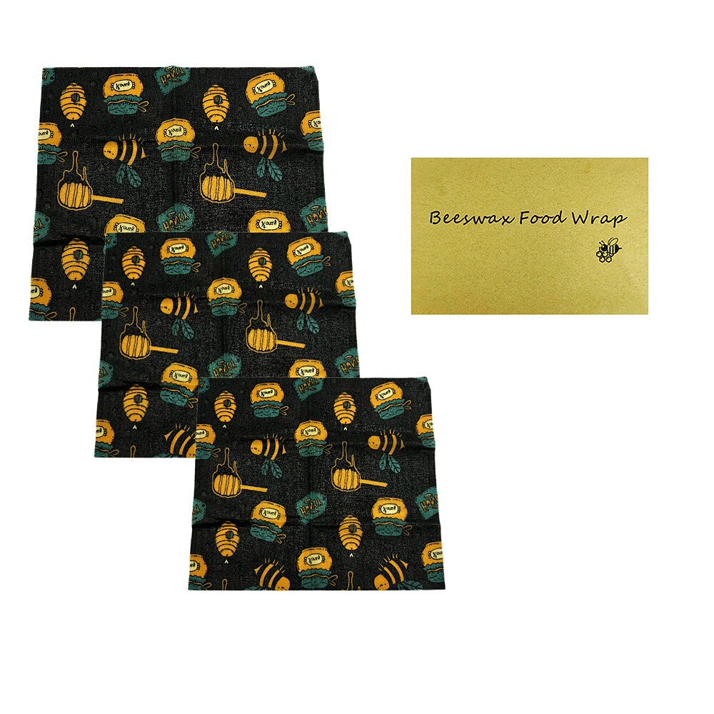 BEE WRAP - Lot de 3 Films alimentaires réutilisables