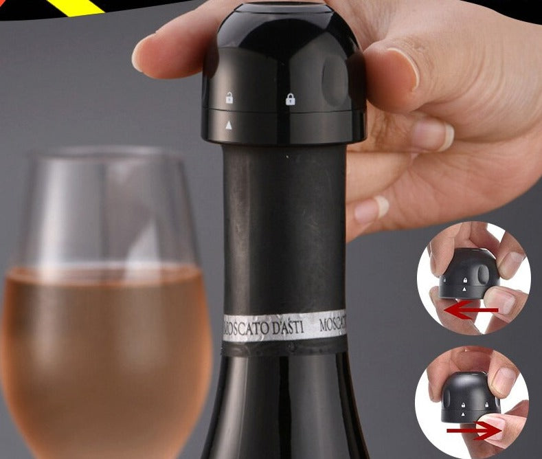 4x Bouchons Hermétiques pour Bouteille de Vin et Champagne