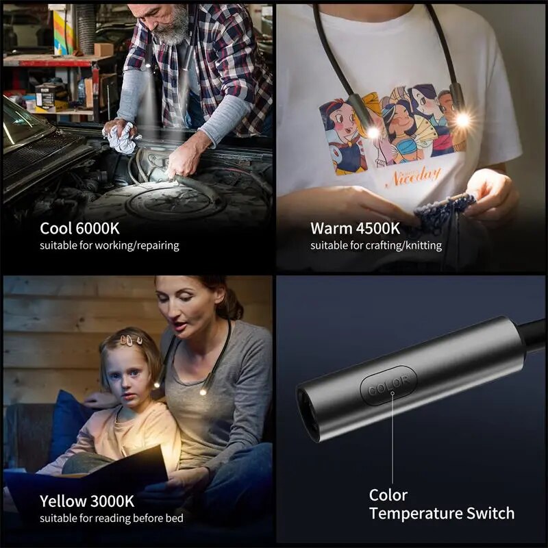 Lampe de Lecture LED Portable & Rechargeable