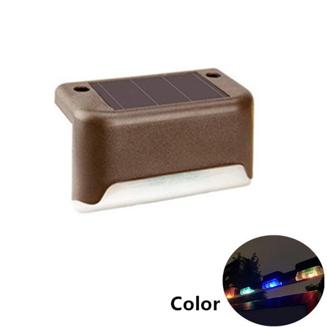 4x Appliques LED solaires pour escaliers et clôtures