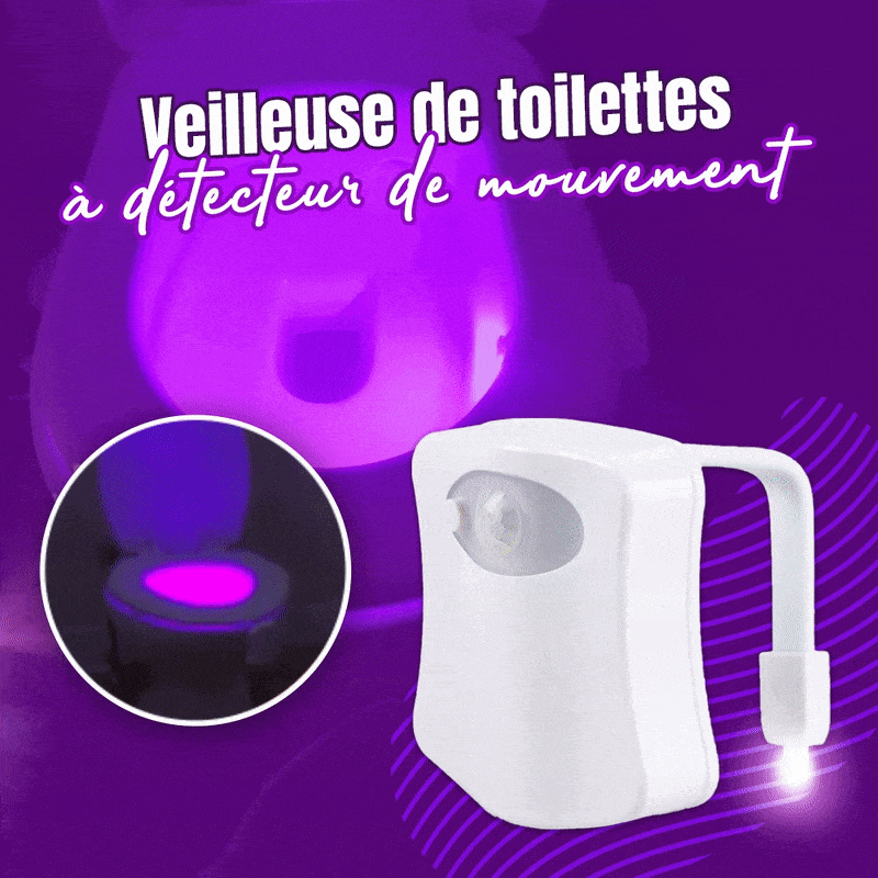 Veilleuse de toilettes à détecteur de mouvement